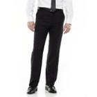 Men's Van Heusen Premium No Iron Straight-fit Flat-front Dress Pants, Size: 34x32, Black