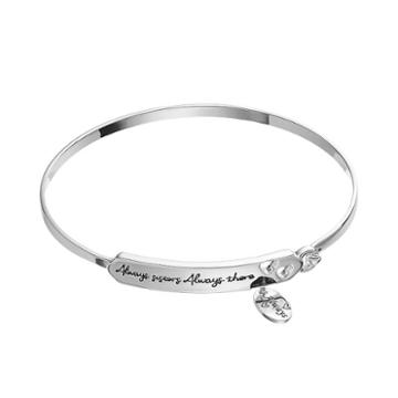 Silver Expressions By Larocks Sisters Bangle Bracelet, Women's, Grey