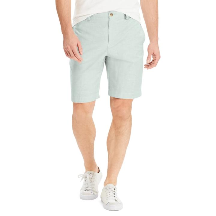 Men's Chaps Classic-fit Oxford Stretch Shorts, Size: 36, Green