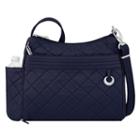 Travelon Anti-theft Boho Square Crossbody Bag, Women's, Blue (navy)