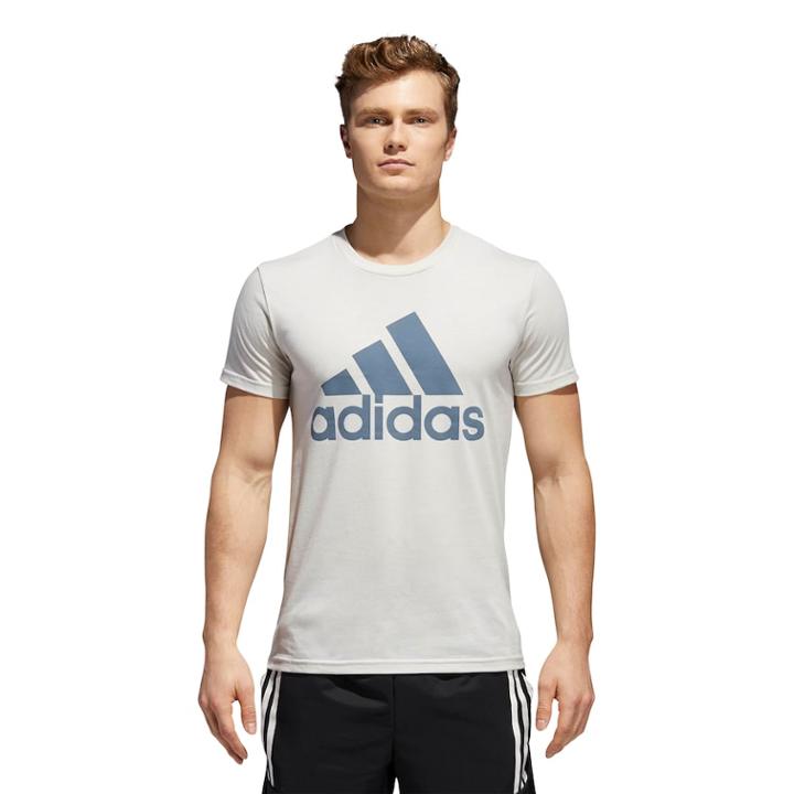 Men's Adidas Classic Tee, Size: Xxl, Light Grey