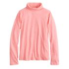 Girls 7-16 & Plus Size So&reg; Core Turtleneck Tee, Size: 18 1/2, Brt Pink