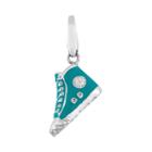 Giorgio Martello Sterling Silver Sneaker Charm, Women's, Turq/aqua