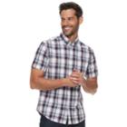 Men's Sonoma Goods For Life&trade; Modern-fit Stretch Poplin Button-down Shirt, Size: Small, Natural