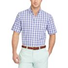 Big & Tall Chaps Classic-fit Plaid Easy-care Button-down Shirt, Men's, Size: Xxl Tall, Purple