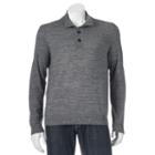 Men's Apt. 9&reg; Modern-fit Solid Merino Mockneck Sweater, Size: Medium, Med Grey