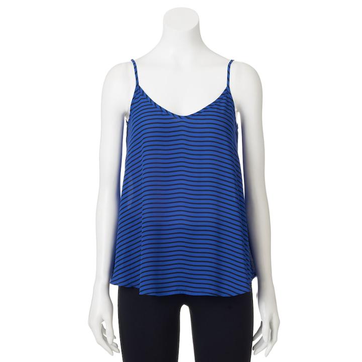 Women's Apt. 9&reg; Georgette Camisole, Size: Xs, Dark Blue