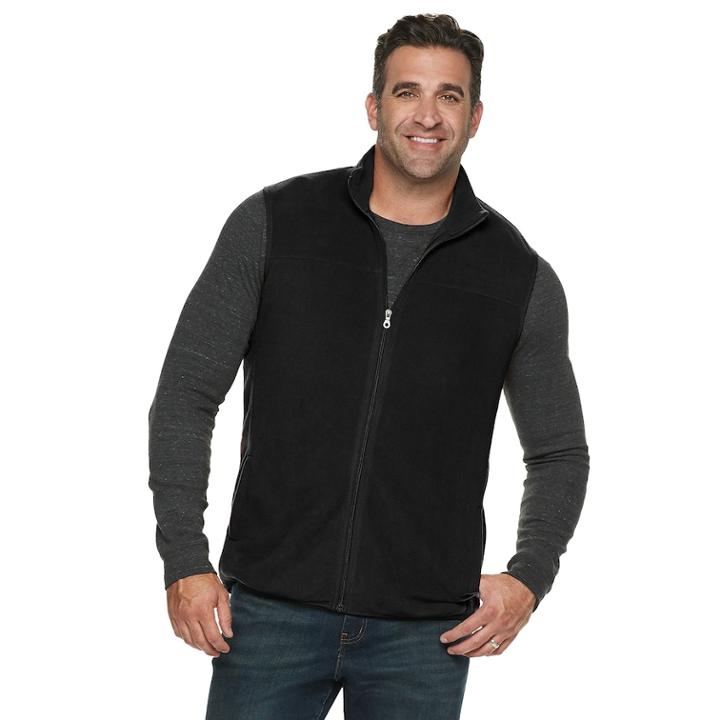 Big & Tall Croft & Barrow&reg; Classic-fit Arctic Fleece Vest, Men's, Size: Xxl Tall, Black
