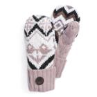 Women's Muk Luks Faux Fur-lined Pot Holder Mittens, Size: Fits Most, White Oth
