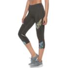 Women's Fila Sport&reg; Reflective Capri Leggings, Size: Medium, Dark Grey