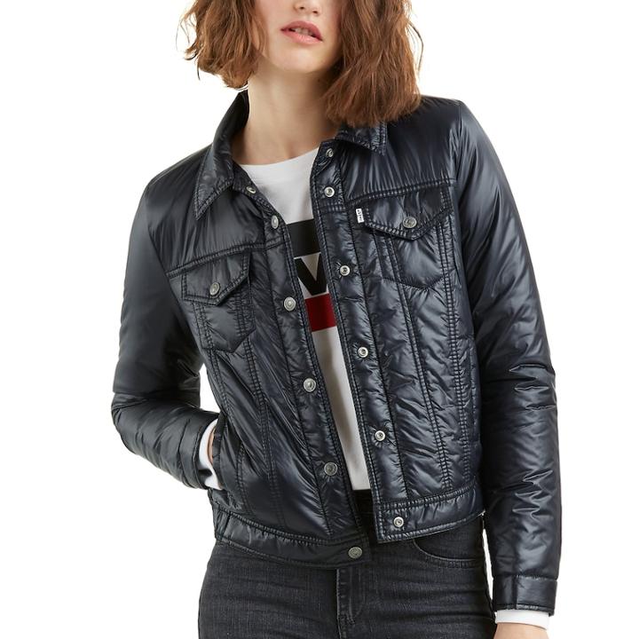 Women's Levi's&reg; Faux-leather Moto Jacket, Size: Medium, Black