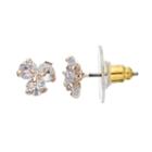 Lc Lauren Conrad Cubic Zirconia 3-stone Stud Earrings, Women's, Light Pink