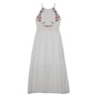 Girls 7-16 Iz Amy Byer Embroidered Maxi Dress, Size: 12, White