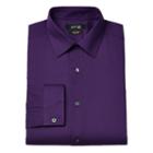 Men's Apt. 9&reg; Slim-fit Dobby Textured Easy-care Dress Shirts, Size: 15-32/33, Med Purple