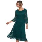 Women's Ronni Nicole Lace A-line Midi Dress, Size: 8, Green Oth
