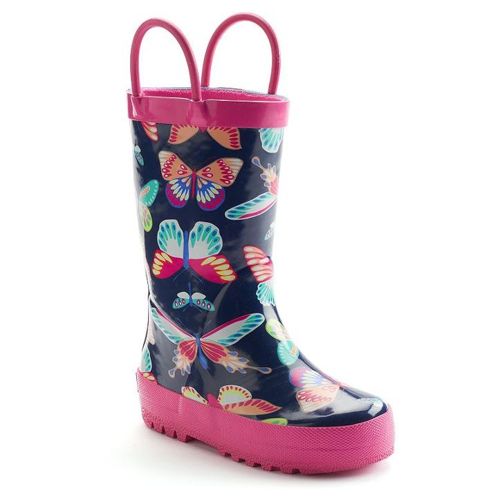 Carter's Juno Toddler Girls' Waterproof Rain Boots, Girl's, Size: 8 T, Blue (navy)