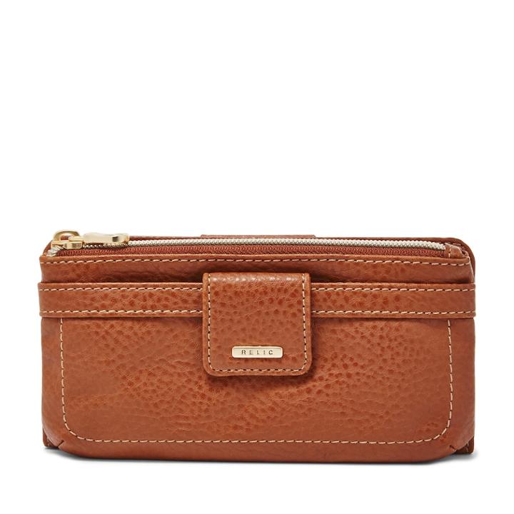 Relic Kenna Checkbook Wallet, Women's, Med Brown