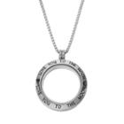 Blue La Rue Stainless Steel Love You To The Moon 1-in. Round Locket, Women's, Size: 24, Grey