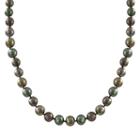 14k White Gold Tahitian Cultured Pearl Necklace, Women's, Size: 18, Black