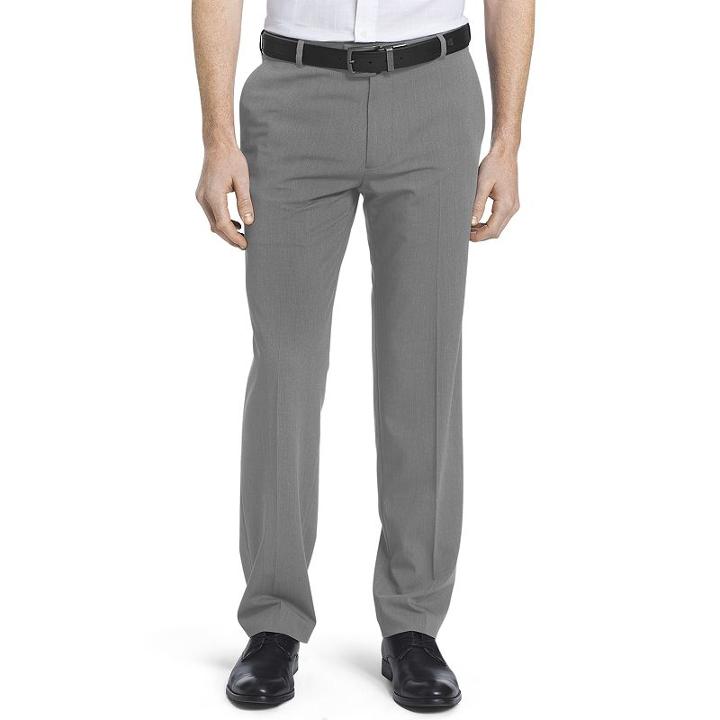 Men's Van Heusen Flex Straight-fit No-iron Dress Pant, Size: 30x30, Grey Other