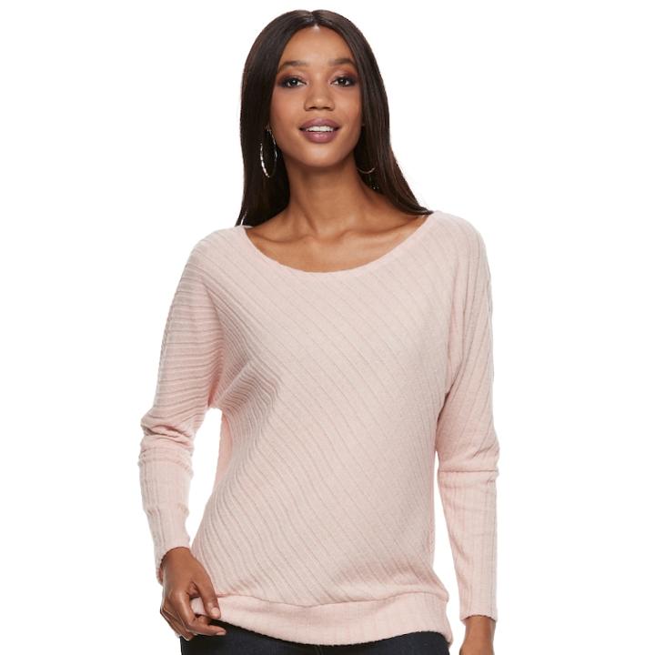 Women's Juicy Couture Ribbed Dolman Top, Size: Xs, Lt Orange