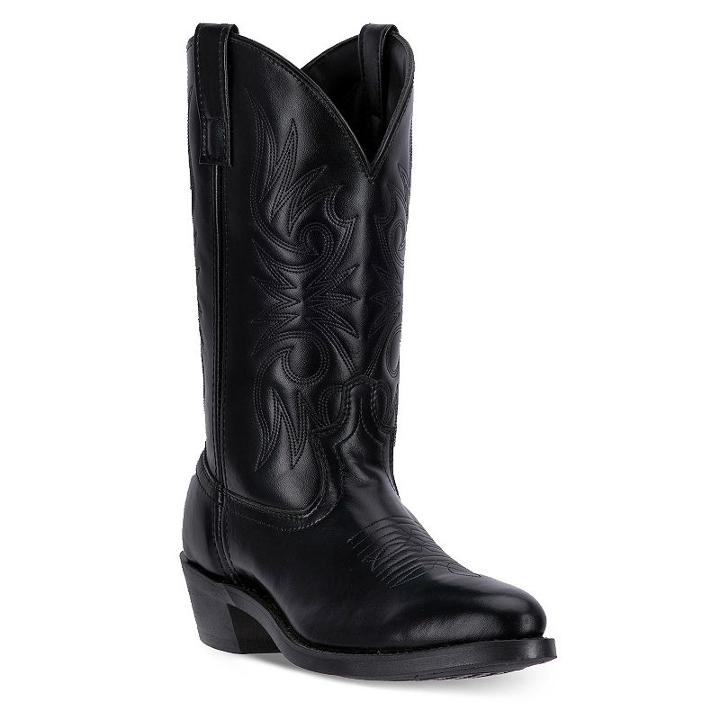 Laredo Paris Men's Trucker Cowboy Boots, Size: Medium (13), Black