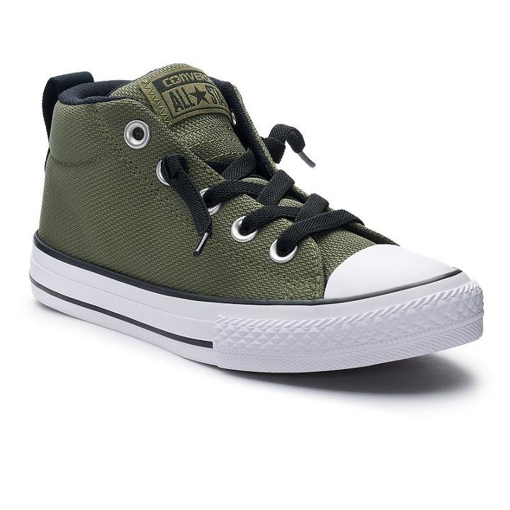 Boys' Converse Chuck Taylor All Star Street Mid Slip-on Sneakers, Boy's, Size: 3, Green Oth