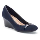 Croft & Barrow&reg; Women's Ortholite Dress Wedges, Size: 9, Blue (navy)