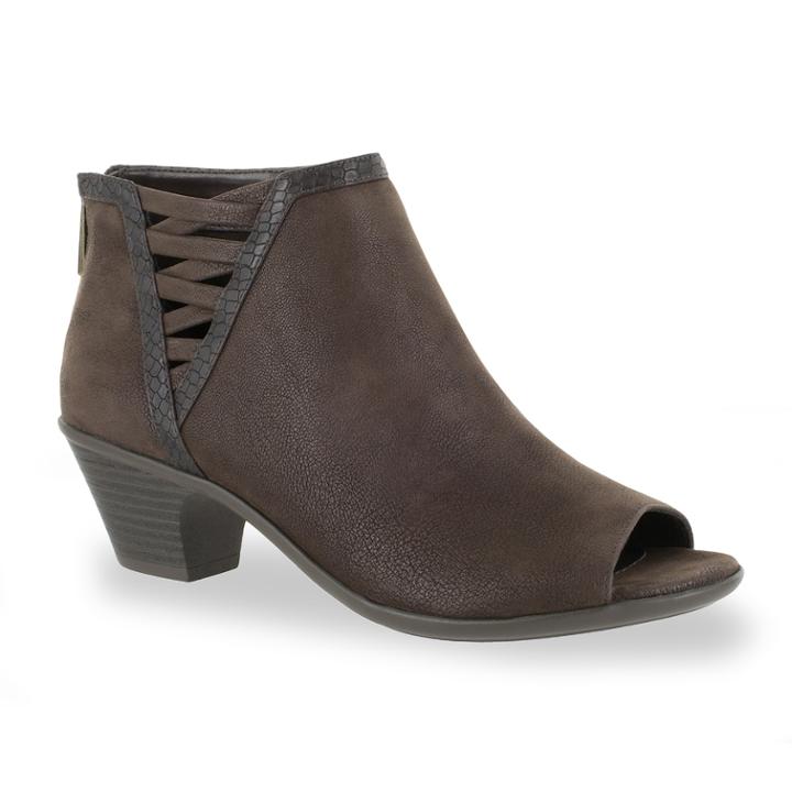 Easy Street Paris Women's Ankle Boots, Size: 11 Ww, Brown