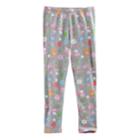 Disney / Pixar Coco Girls 4-7 Skull & Floral Printed Leggings By Jumping Beans&reg;, Size: 7, Grey