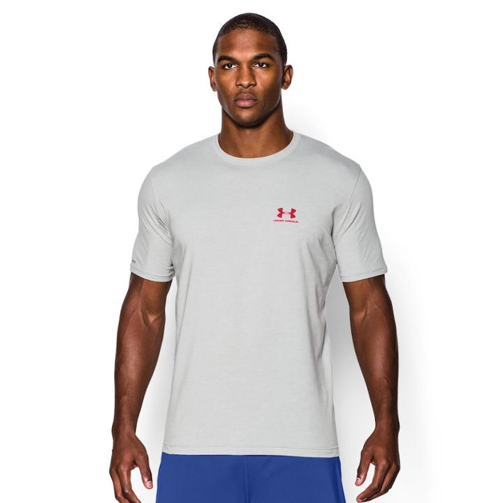Men's Under Armour Chest Lockup Tee, Size: Xxl, Dark Grey