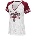 Women's Campus Heritage South Carolina Gamecocks Notch-neck Raglan Tee, Size: Xl, White Oth