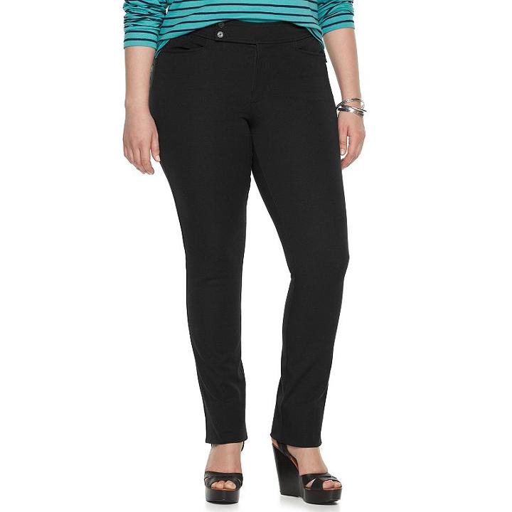 Plus Size Chaps Dress Pants, Women's, Size: 22w Petite, Black