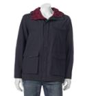 Men's Woolrich Flannel-lined Hooded Jacket, Size: Large, Black