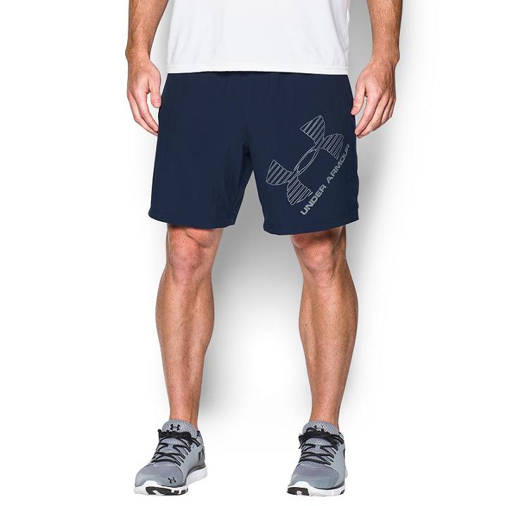 Men's Under Armour Woven Logo Shorts, Size: 3xl, Blue (navy)