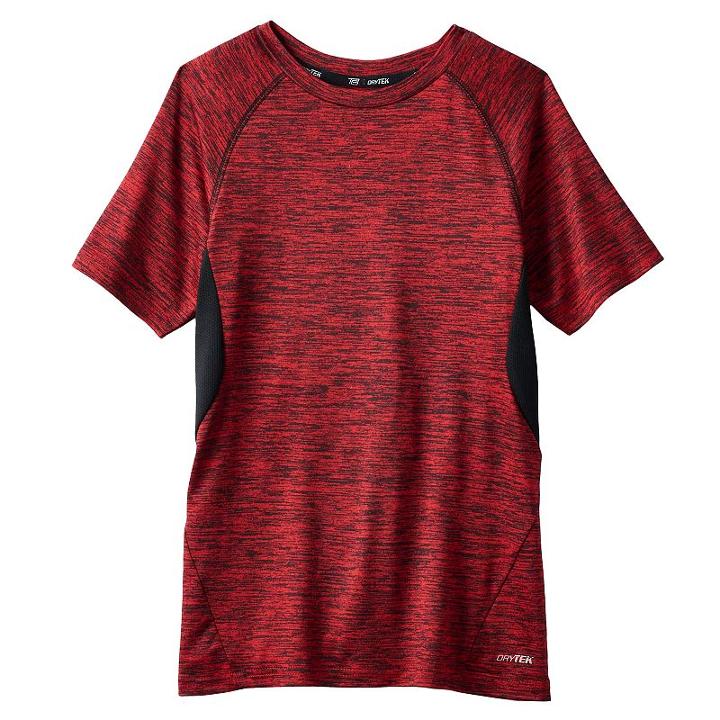 Boys 8-20 Tek Gear&reg; Space-dyed Tee, Boy's, Size: Xl, Med Red