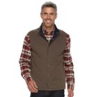 Men's Croft & Barrow&reg; Outdoor Quilted Vest, Size: Xxl, Dark Brown