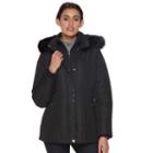 Women's D.e.t.a.i.l.s Hooded Quilted Jacket, Size: Medium, Black