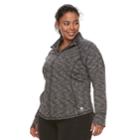 Plus Size Fila Sport&reg; Knit Thumb Hole Jacket, Women's, Size: 1xl, Black