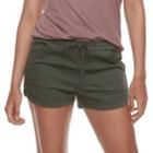 Juniors' Unionbay Maribeth Sateen Shorts, Teens, Size: Medium, Lt Green