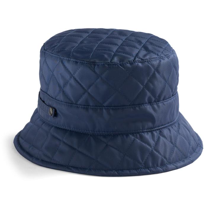Betmar Quilted Bucket Hat, Women's, Blue (navy)