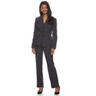 Women's Le Suit 3-button Striped Pant Suit, Size: 10, Drk Purple