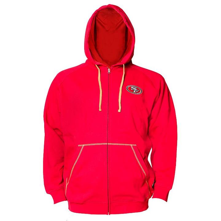 Big & Tall San Francisco 49ers Hoodie, Men's, Size: M Tall, Red