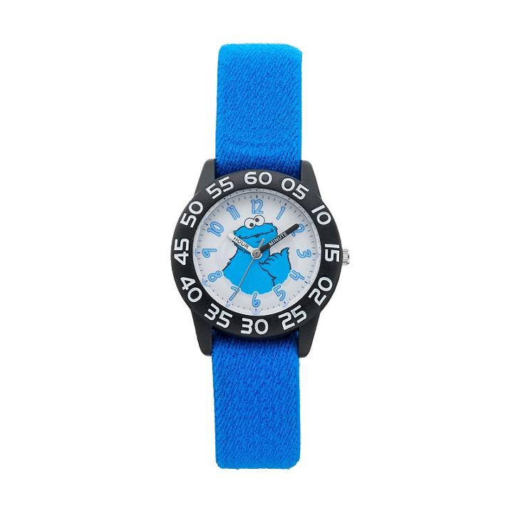 Sesame Street Cookie Monster Kids' Time Teacher Watch, Men's, Blue