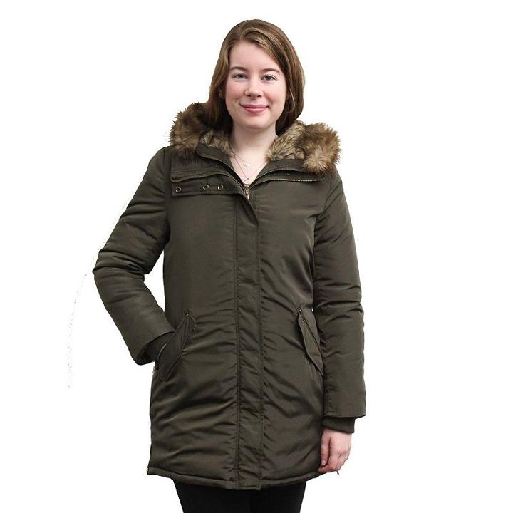 Women's Mo-ka Hooded Puffer Jacket, Size: Large, Green