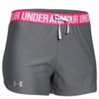 Women's Under Armour Play Up Shorts, Size: Small, Grey (charcoal)