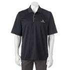 Men's Pebble Beach Classic-fit Textured Performance Golf Polo, Size: Medium, Black