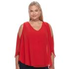 Juniors' Plus Size Heartsoul Flyaway V-back Top, Teens, Size: 2xl, Drk Orange