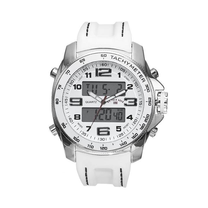 U.s. Polo Assn. Men's Analog & Digital Chronograph Watch - Us9059b, White