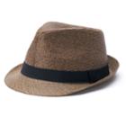 Men's Urban Pipeline&reg; Straw Fedora, Size: L/xl, Med Brown